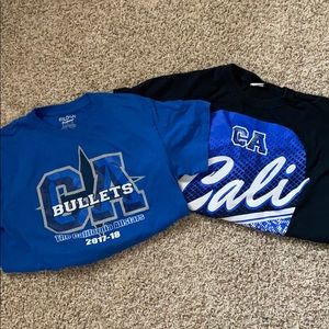 california allstars program t-shirts